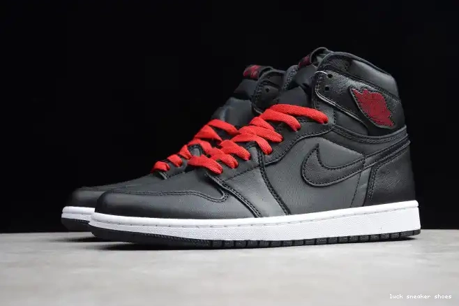 Reps LUCY Jordan Air High Satin 1 OG 555088-060 Black Retro 0415